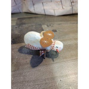 Flying snowman Angel plaid snowflake ornament‎ Xmas